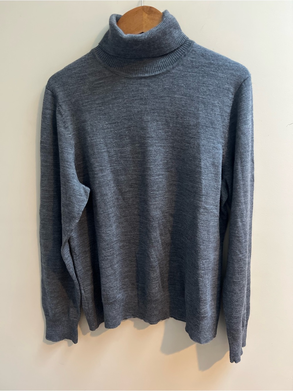 Charter Club Grey Turtleneck Sweater wool blend XL